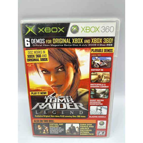 Tomb Raider Legend Game Demo Disc #59 Microsoft Xbox/360 - Picture 1 of 6